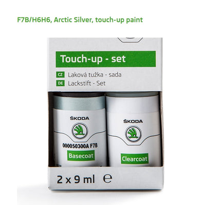 ŠKODA Touch Up Paint - F7B/H6H6, Arctic Silver