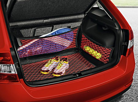 Boot Netting - Red (ŠKODA Rapid S/B)